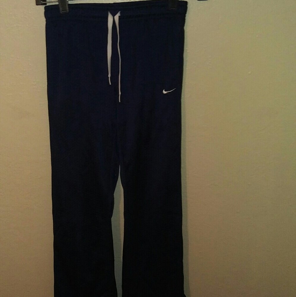 Nike Blue & White Track athletic Pants Girls Size